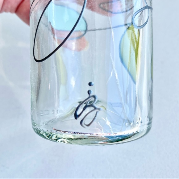 New handmade painted glass enamel oil bottle kitchen dining - Picture 4 of 9